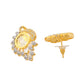 VOJ Dual Toned Ad-Studded Peacock Shaped Chain Set - Swadesiicart