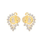 VOJ Dual Toned Ad-Studded Peacock Shaped Chain Set - Swadesiicart
