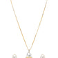 VOJ Dual Toned Ad-Studded Crown Chain Set - Swadesiicart