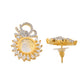 VOJ Dual Toned Ad-Studded Crown Chain Set - Swadesiicart