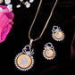 VOJ Dual Toned Ad-Studded Crown Chain Set - Swadesiicart