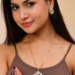 VOJ Dual Toned Ad-Studded Designer Coin Chain Set - Swadesiicart