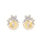 VOJ Dual Toned Ad-Studded Designer Coin Chain Set - Swadesiicart