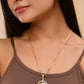 VOJ Dual Toned Ad-Studded Designer Chain Set - Swadesiicart