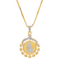 VOJ Dual Toned Ad-Studded Designer Chain Set - Swadesiicart