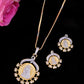 VOJ Dual Toned Ad-Studded Designer Chain Set - Swadesiicart