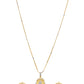 VOJ Dual Toned Ad-Studded Gold-Polished Coin Chain Set - Swadesiicart