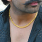 VOJ Gold-Polished Designer Men Chain | Swadesiicart