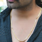 VOJ Gold-Polished Designer Box Men Chain | Swadesiicart