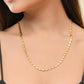 VOJ Gold-Polished Designer Oval Women Chain | Swadesiicart