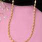 VOJ Gold-Polished Designer Oval Women Chain | Swadesiicart