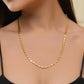 VOJ Gold-Polished Designer Oval Women Chain | Swadesiicart