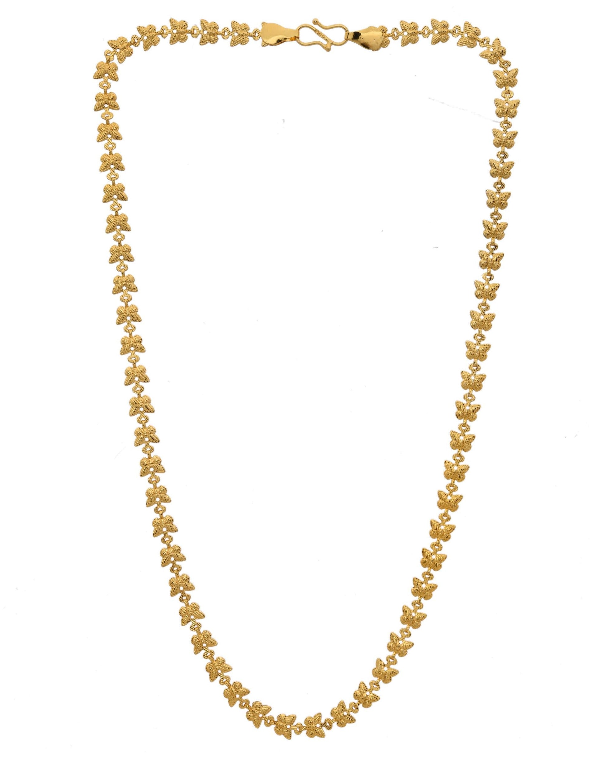 VOJ Gold-Polished Designer Butterfly Women Chain | Swadesiicart