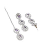 VOJ Silver Plated Stainless Steel American Diamond Studded Jewellery Set - Swadesiicart
