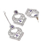 VOJ Silver-Plated American Diamond-Studded Jewellery Set - Swadesiicart