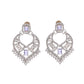 VOJ Silver-Plated American Diamond-Studded Jewellery Set - Swadesiicart