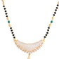 VOJ Gold-Polished AD Stone Studded MangalSutra Set - Swadesiicart