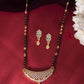 VOJ Gold-Polished AD Stone Studded MangalSutra Set - Swadesiicart