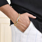 VOJ Dual Toned Men's Desgner Bracelet - Swadesiicart
