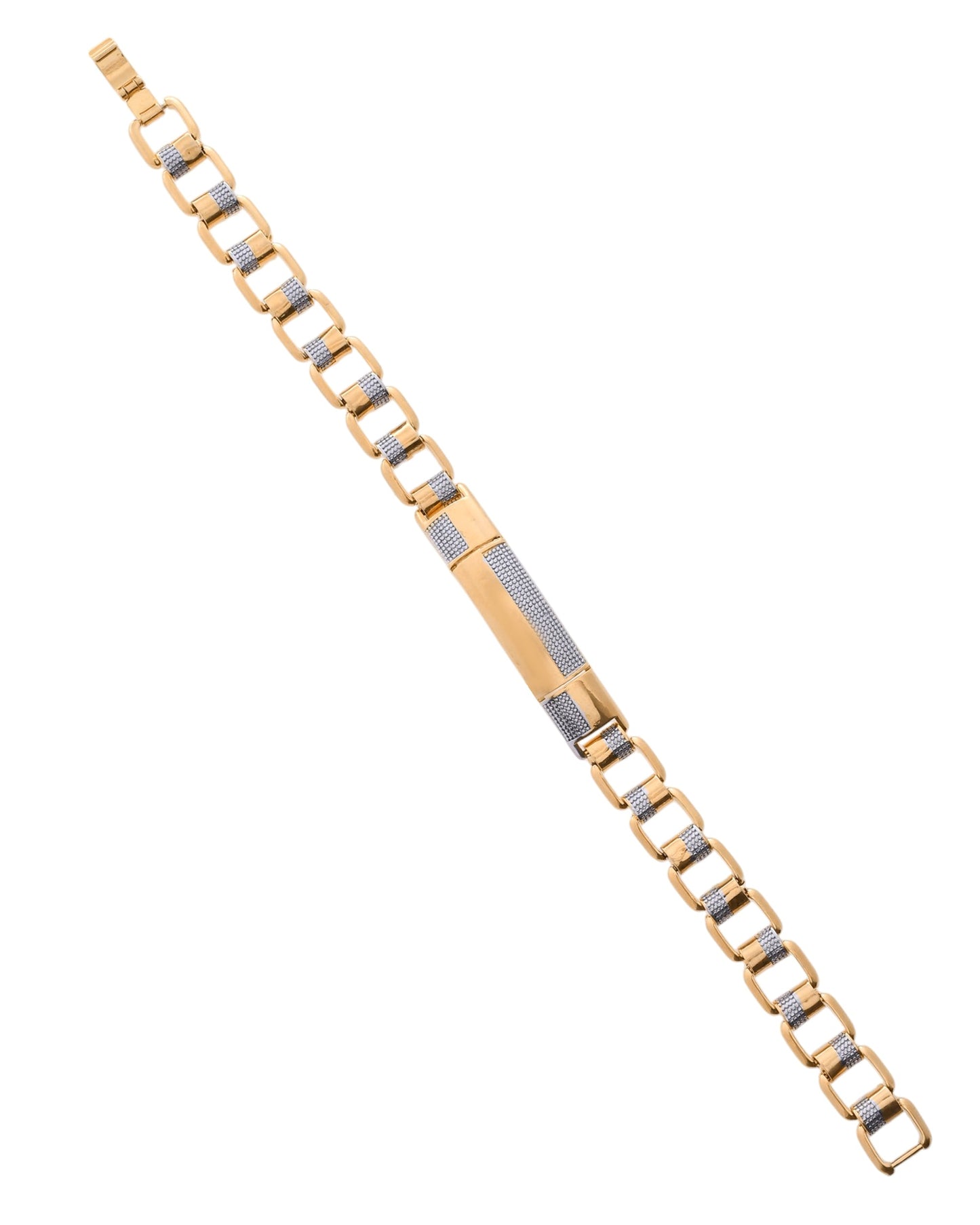 VOJ Dual Toned Men's Desgner Bracelet - Swadesiicart