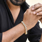 VOJ Men's Dual Toned Designer Bracelet - Swadesiicart