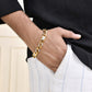 VOJ Dual Toned Men's Elgent Stylish Bracelet - Swadesiicart