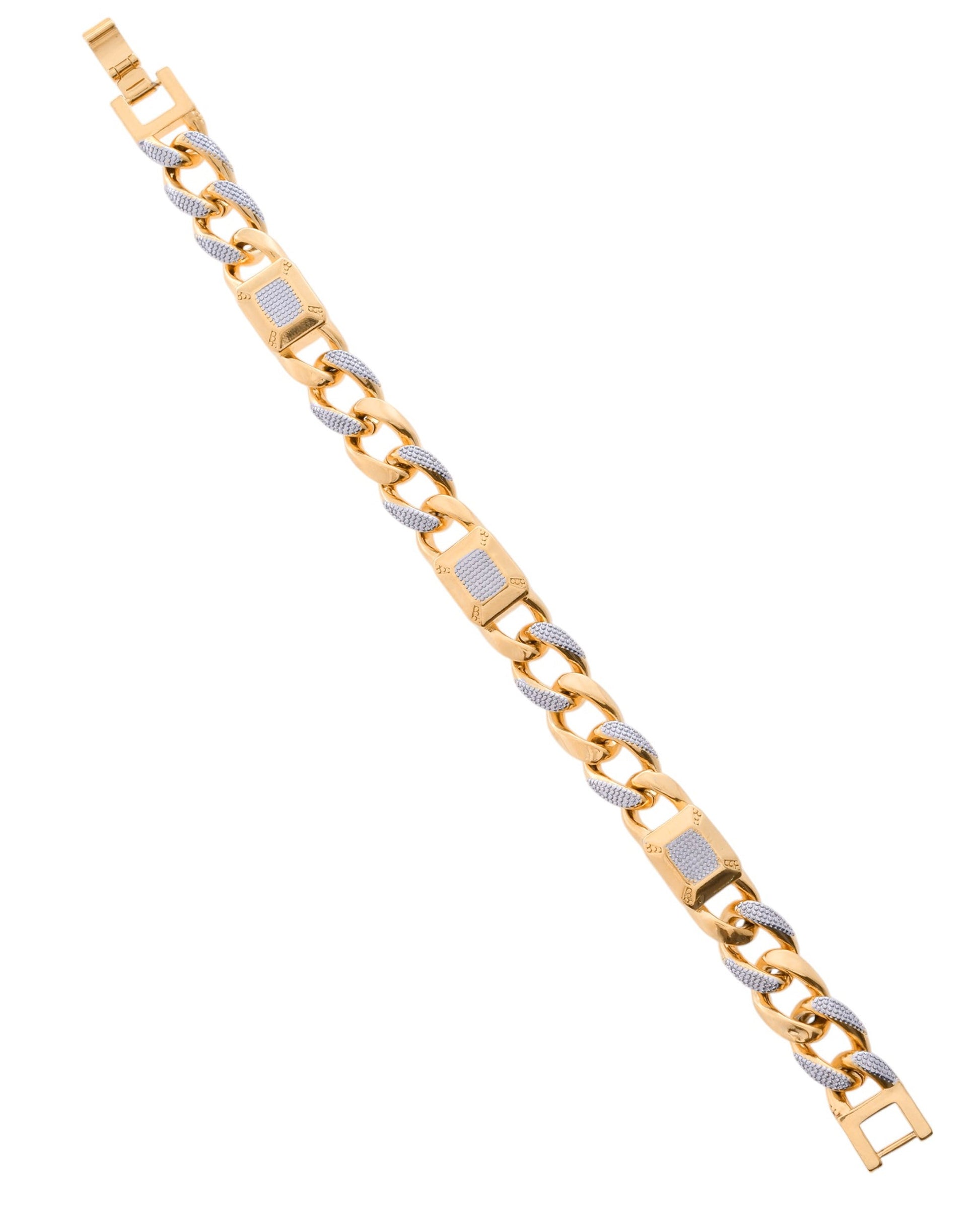 VOJ Dual Toned Men's Elgent Stylish Bracelet - Swadesiicart