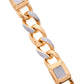 VOJ Dual Toned Men's Elgent Stylish Bracelet - Swadesiicart