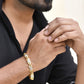 VOJ Men's Dual Toned Stylish Bracelet - Swadesiicart