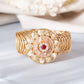 VOJ Kundan Studded Circular Women's Bracelet - Swadesiicart