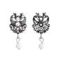 VOJ Silver Plated Oxidized Temple Jewellery Set - Swadesiicart