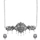 VOJ Silver Plated Oxidized Temple Jewellery Set - Swadesiicart