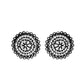 VOJ Silver Plated Oxidized Choker With Earrings Set - Swadesiicart