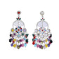 VOJ Multi Colour Beaded Long Chanbali Earrings - Swadesiicart