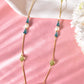 VOJ Gold-Polished Green Beaded Chain For Women | Swadesiicart
