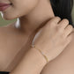 VOJ Gold-Polished Stone Studded Designer Women's Bracelet - Swadesiicart