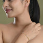 VOJ Gold-Polished Stone Studded Designer Women's Bracelet - Swadesiicart
