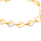 VOJ Gold-Polished Heart Shapped AD Stone Studded Women's Bracelet - Swadesiicart