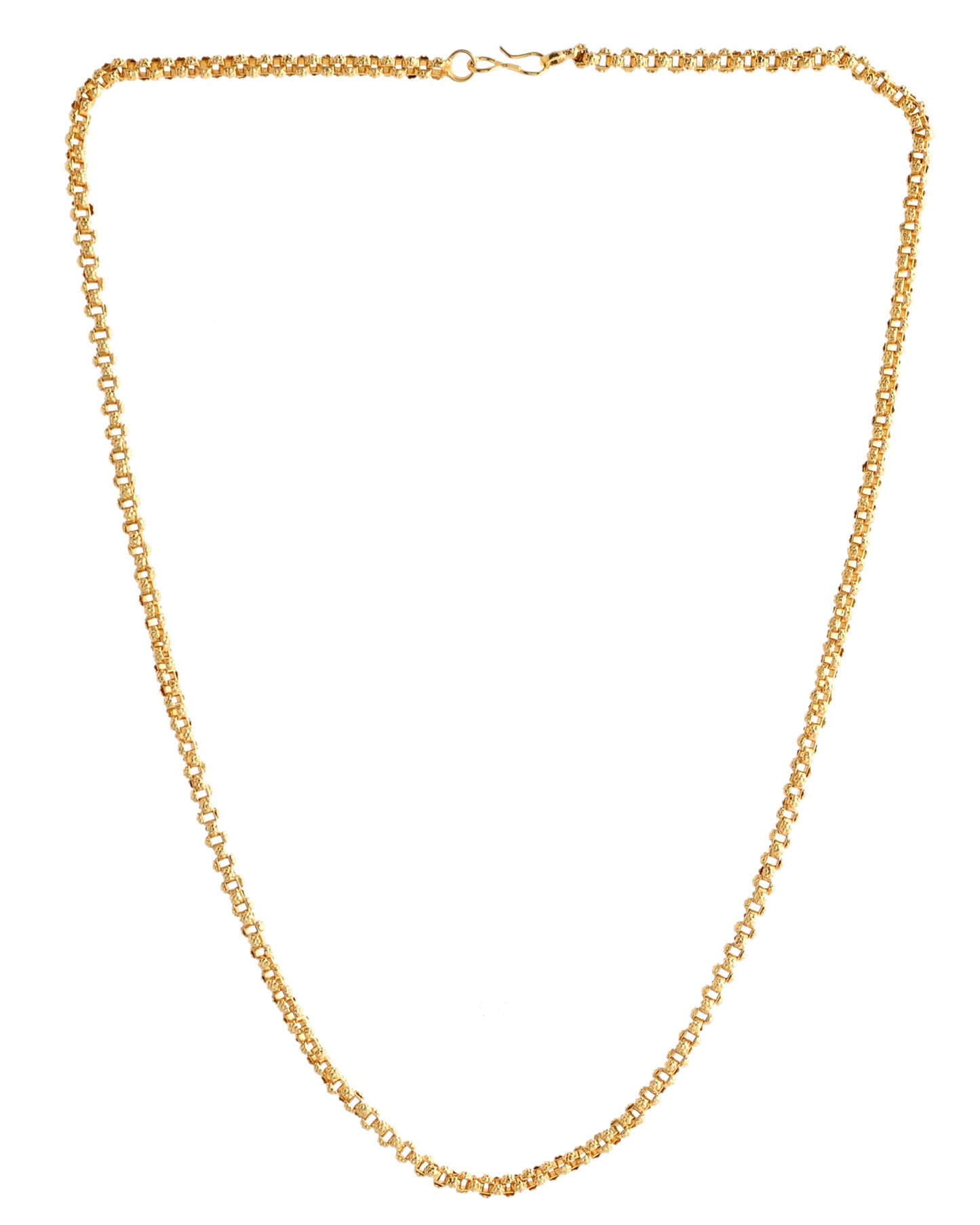 VOJ Gold-Polished Designer Elegent Men's Chain | Swadesiicart