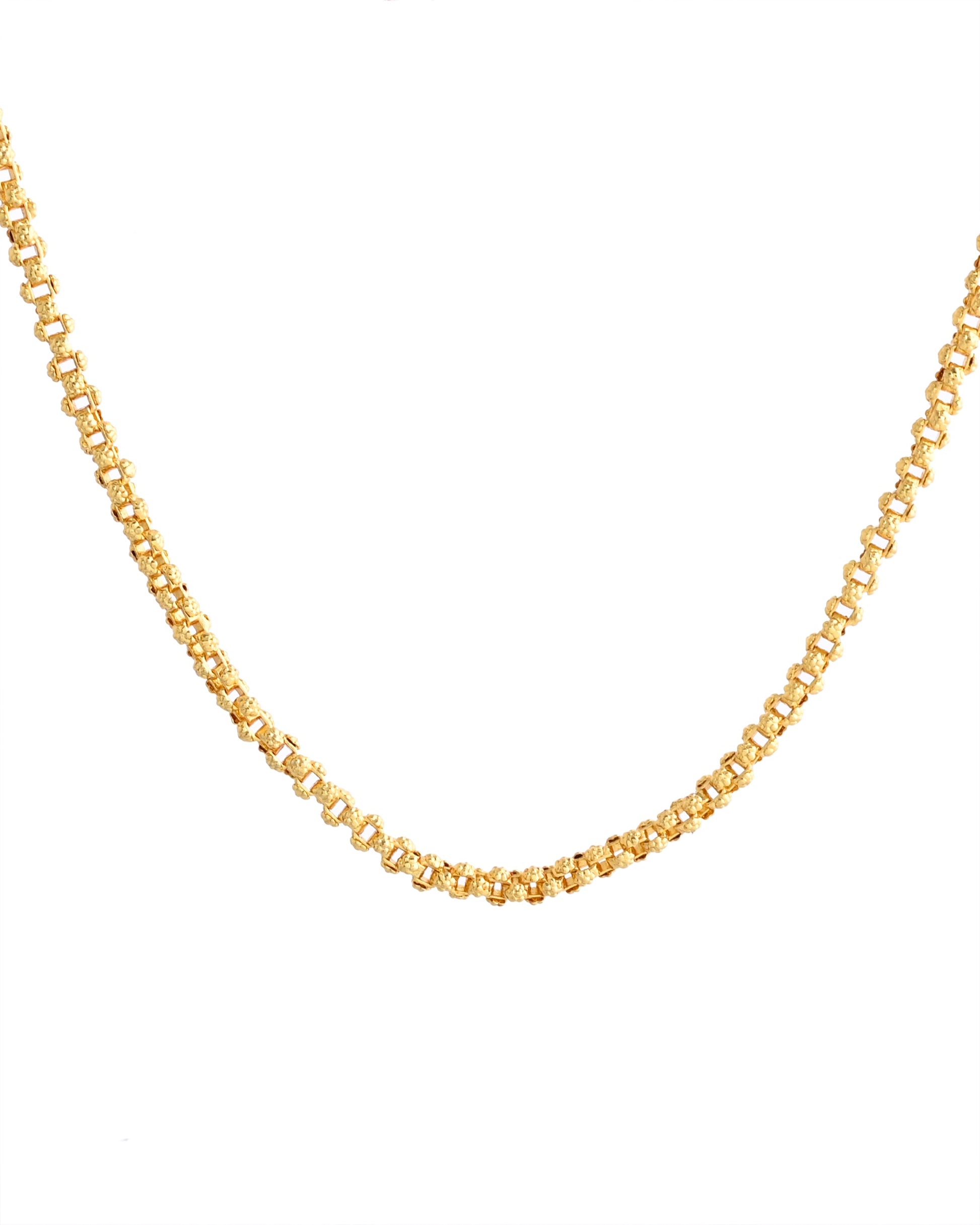 VOJ Gold-Polished Designer Elegent Men's Chain | Swadesiicart