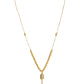 VOJ Gold-Polished Stainless Steel Stone Studded Chain For Women | Swadesiicart