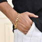VOJ Gold Toned Elegent Men's Bracelet - Swadesiicart
