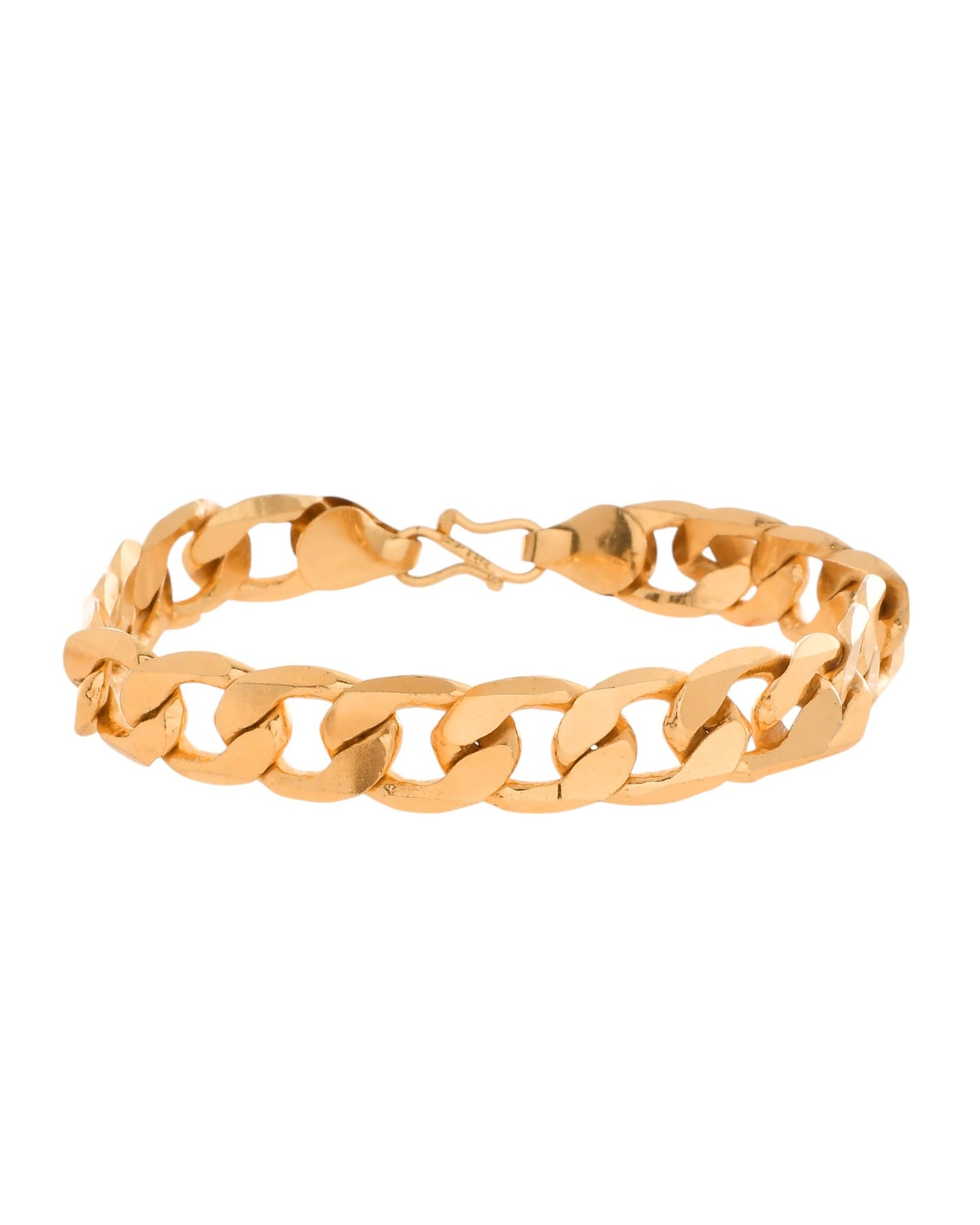 VOJ Gold Toned Elegent Men's Bracelet - Swadesiicart