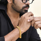 VOJ Gold-Polished Stainless Steel Elegent Men's Bracelet - Swadesiicart
