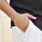 VOJ Gold-Polished Stainless Steel Elegent Men's Bracelet - Swadesiicart
