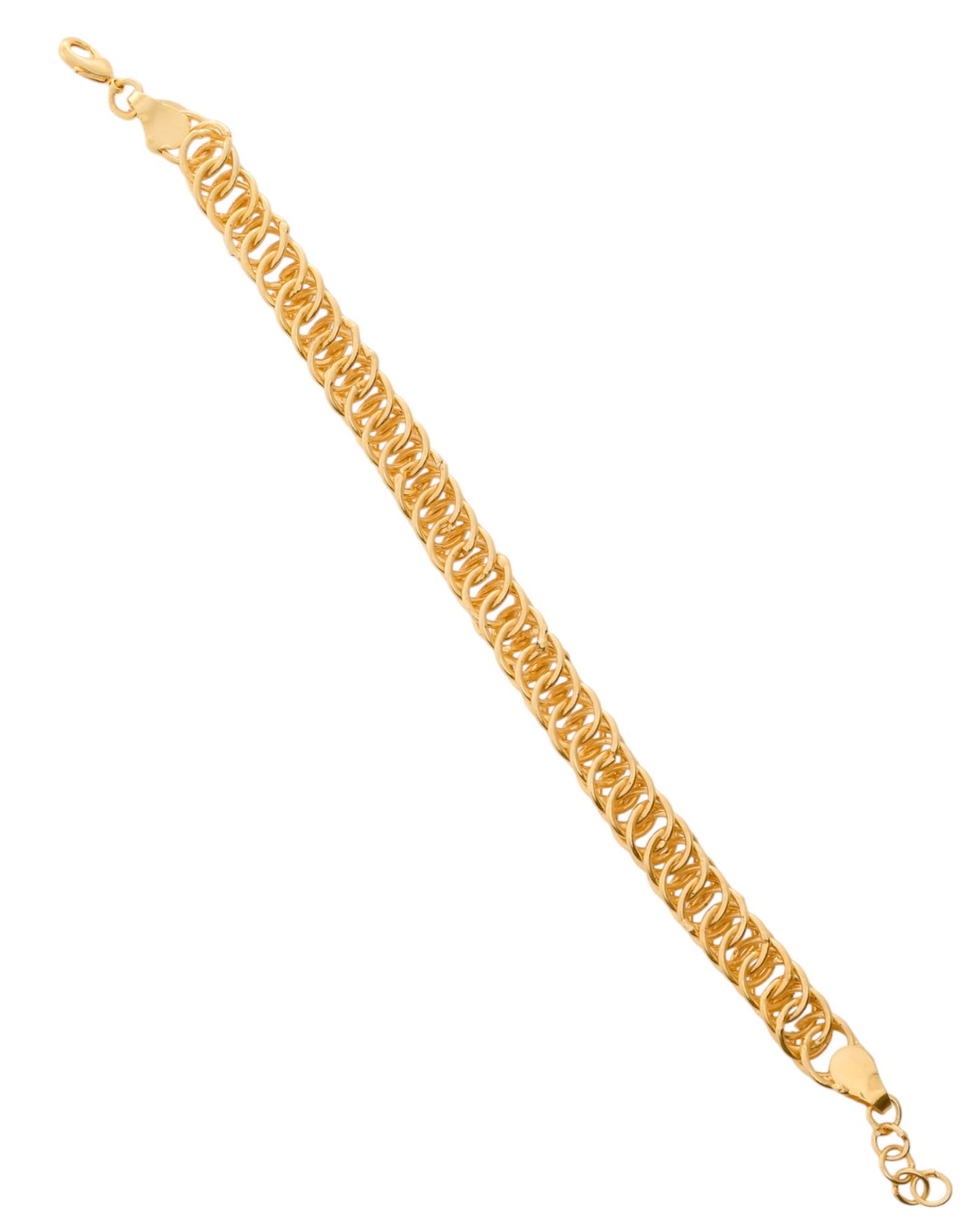 VOJ Gold-Polished Stainless Steel Elegent Men's Bracelet - Swadesiicart