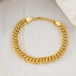 VOJ Gold-Polished Stainless Steel Elegent Men's Bracelet - Swadesiicart