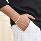 VOJ Dual Tone Stylish Men's Bracelet - Swadesiicart
