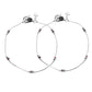 VOJ Set of 2 Silver Plated Elegent Anklet - Swadesiicart