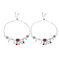 VOJ Set of 2 Silver Plated With Beads Anklet - Swadesiicart